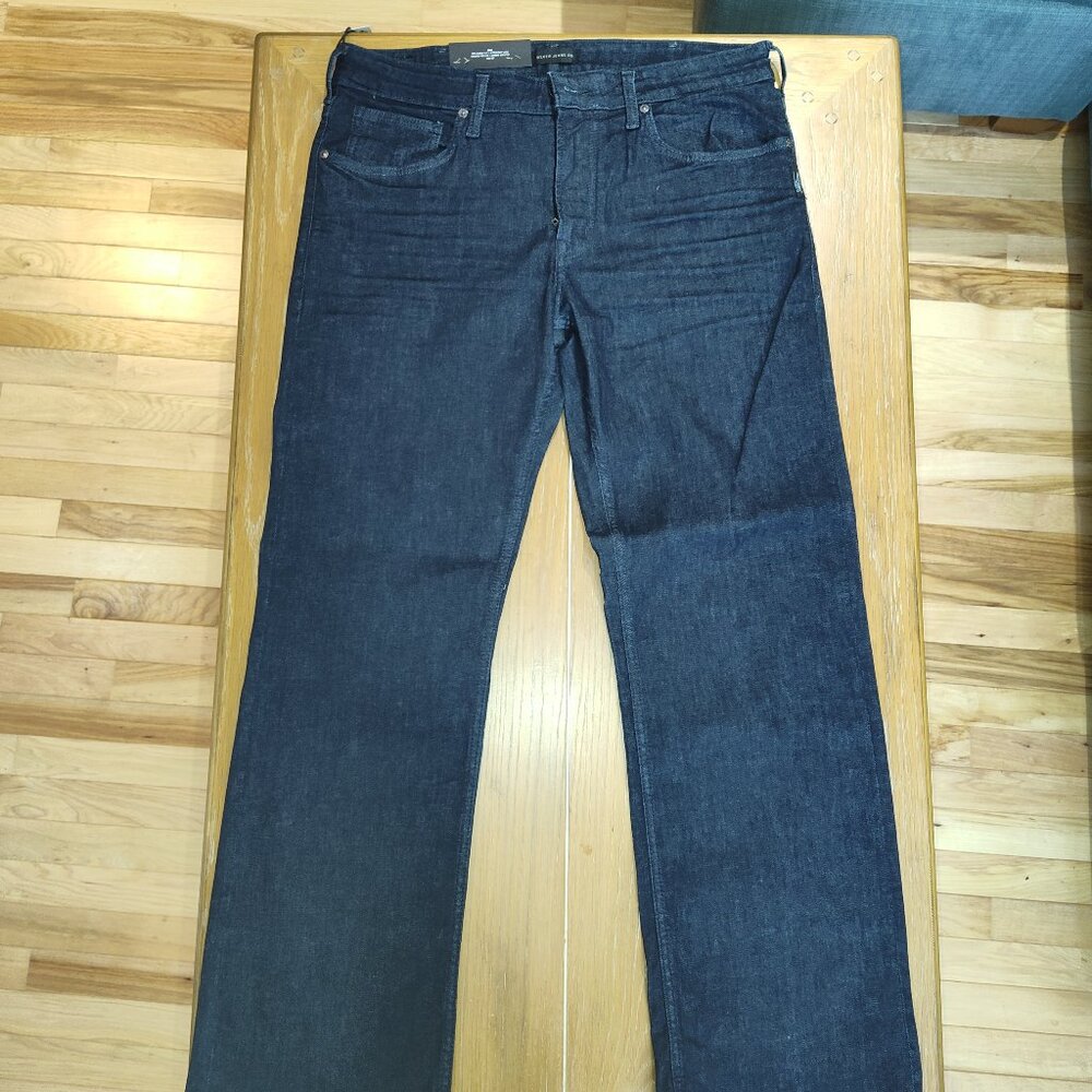 Men's Silver Relaxed Fit Zac Straight Leg 36" NWT